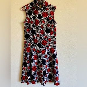 Vintage Early 1970s Floral Psychedelic Dress